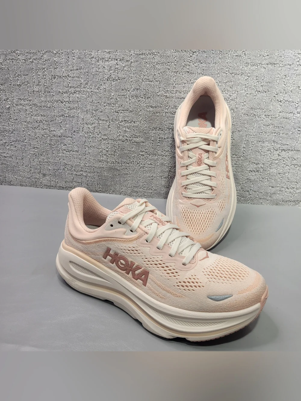 Hoka One One Bondi 9 Wide Women's Size US 8D Rose Latte Athletic Sneakers. - Picture 5 of 12
